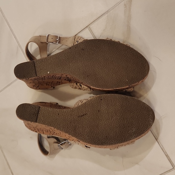 DONATION SALE, BOGO FREE SO nude wedges - Picture 3 of 4